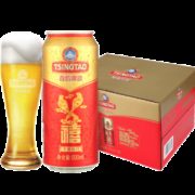 青岛啤酒 经典10度 千禧罐装500ml*12听*2箱