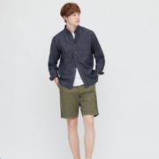 历史低价、限尺码！ UNIQLO 优衣库 425057 男士纯棉长袖牛仔衬衫 79元包邮