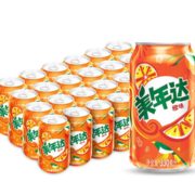 限东北地区！ PEPSI 百事 美年达可乐 橙味汽水 碳酸饮料 330ml*24瓶