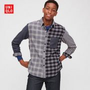 UNIQLO 优衣库 431489 男士法兰绒格子衬衫