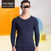 PLUS会员：InteRight 100008396885 男士德绒紧身保暖内衣套装 *2件