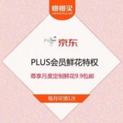 京东PLUS会员鲜花特权 每月尊享一次定制鲜花9.9包邮