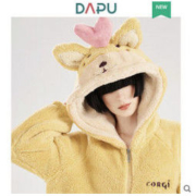 DAPU 大朴 冬季柯基保暖连帽连体睡衣套装
