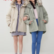 H&M 女装连帽棉服外套