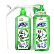 除菌无残留！88VIP！活力28 绿茶食品级洗洁精 1.2kg/瓶+1kg/袋