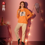 聚划算百亿补贴：芬腾 春秋款 纯棉长袖睡衣