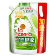 PLUS会员！la mamma 妈妈壹选 天然酵素洗衣液 800g+200g袋装