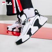 20日0点！ FILA 斐乐 F12M021213F 情侣复古篮球鞋