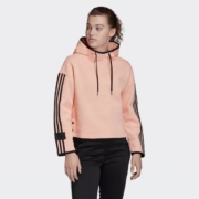 11号0点：阿迪达斯 HOODED SWEAT 女装运动型格 连帽套头衫 FR5977