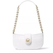 Michael Kors Carmen 女士加小号鳄鱼纹腋下包