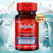 临期品！Schiff 旭福 MegaRed 富含Omega-3超浓缩南极磷虾油软胶囊750mg*40粒*2瓶
