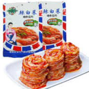 众缘阿妈妮辣白菜韩国泡菜350g*2+赠1袋泡菜免切120g