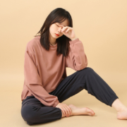 艾米恋 家居服套装 加厚睡衣