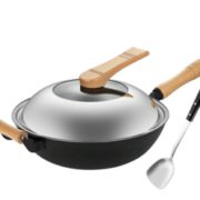 13日0点！ COOKER KING 炊大皇 CG34GS 铁质无涂层炒锅 34cm