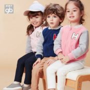 A类标准！好孩子 秋冬儿童摇粒绒棒球服外套