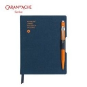CARAN D'ACHE 凯兰帝 849卡达 笔记本配圆珠笔 A6+橙色