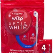 无需用水！Colgate 高露洁 wisp 光感白 迷你爆珠2合1牙刷24支*4袋 到手￥163.63