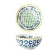 顺 釉下彩日式面碗 4.75英寸 2只装