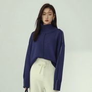 FANSILANEN 范思蓝恩 Z204597 女士复古半高领毛衣
