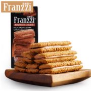 口味香浓！ Franzzi 法丽兹 醇香黑巧克力味曲奇 115g
