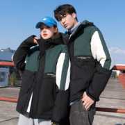 高梵  羽绒服  简约工装大口袋  男士中长款羽绒服