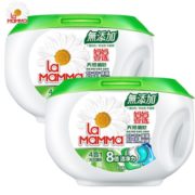 8倍洁净力！la mamma 妈妈壹选 天然植皂4合1洗衣凝珠 90粒
