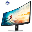 DELL 戴尔 U3818DW 37.5英寸影院级准4K高分辨率曲面 内置9W音箱 IPS屏 爱眼滤蓝光电脑显示器