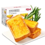 百草味 岩烧乳酪吐司面包 600g/盒*2件