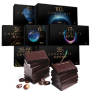 京东PLUS会员：态好吃 纯可可脂 纯黑巧克力 78%可可 110g *3件