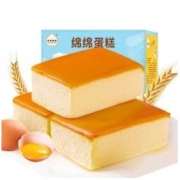 亲亲 早餐代餐纯蛋糕 520g*1箱 *2件