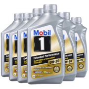 Mobil 美孚 1号 全合成机油 金装长效 EP 0W-20 1Qt 6瓶装