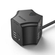 PHILIPS 飞利浦 摩天轮智能魔方USB插座 4USB口+3位 总控 全长1.5m