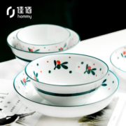佳佰 春樱 陶瓷餐具套装 18头