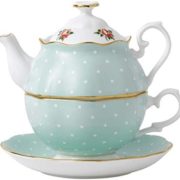 Royal Albert 皇家阿尔伯特 Polka 波尔卡系列 圆点玫瑰骨瓷茶壶 到手约438.4元
