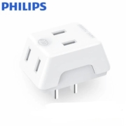 PHILIPS飞利浦 一转三插头 插座转换器