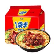 百亿补贴！今麦郎 一袋半红烧牛肉面 141g*5