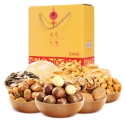 京东PLUS会员：洽洽 礼享超值坚果礼盒 8袋 1034g *4件