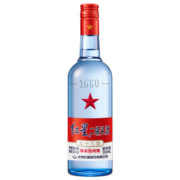 红星 白酒 蓝瓶二锅头 绵柔8陈酿 清香型 53度 500ml