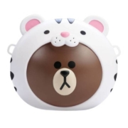 LINE FRIENDS 丛林布朗熊爆米花桶  雪虎款