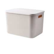 BELO 百露 带盖收纳箱 33*23.5*24.5cm 乳白色 *4件