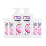 聚划算百亿补贴：CLEAR 清扬 去屑洗发露多效水润养护型500g*2瓶+100g*4瓶