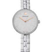国内售价￥2061！Swarovski 施华洛世奇 女式白色 Cosmopolitan 不锈钢石英手表5517807    到手￥1067.72