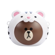 LINE FRIENDS 丛林布朗熊爆米花桶  雪虎款