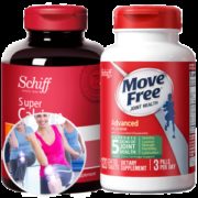 美产 Schiff MoveFree氨糖软骨素 绿瓶 120粒+液体钙软胶囊 120粒