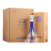 洋河(YangHe) 蓝色经典 梦之蓝M1 52度 500ml*4 整箱装 浓香型白酒 口感绵柔