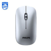 PHILIPS 飞利浦 无线静音鼠标 太空银 电池版