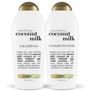Ogx 欧姬丝 椰子奶滋润柔顺洗发水+护发素 750mlx2瓶
