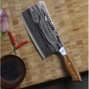 德帅 家用厨用大马士纹 砍骨刀