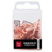 fizz 飞兹 FZ21906 回形夹 50枚装 29mm 玫瑰金 *3件