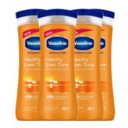 预售！黑卡会员！ Vaseline 凡士林 烟酰胺焕白身体乳 SPF10 400ml*4瓶装